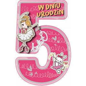 ARMIN KARNET GM 5 URODZINY DZIEWCZYNKA 145657368 - Decoratii si echipamente pentru petreceri