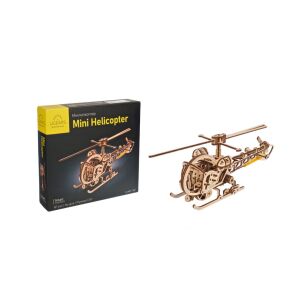Puzzle 3D din lemn, uGEARS, Mini elicopter 145657402 - Puzzle 3D