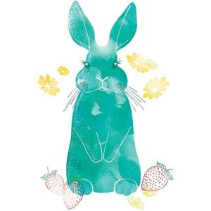 Creare Clară Karnet Swarovski pătrat Iepure Albastru (CL2611) 145657404 - Șervețele