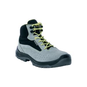 Bőr velúr lábbeli, kompozit orr és betét, szürke, méret: 45, DENALSPSGR45