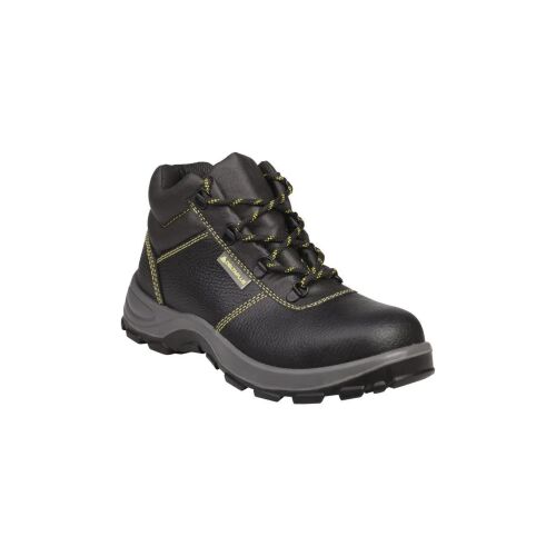 Cipő festett bőrből, kétrétegű PU talp, csúszásgátló, fekete szín, 38-as méret PIED GARG2SPNO38 145658236