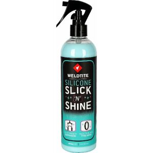 Weldtite Védő polírozó WELDTITE SILICONE SLICK 'N' SHINE 400 ml, Gumikhoz, lengéscsillapítókhoz és rugós teleszkópokhoz (NEW 2025)