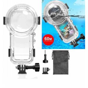 Vízálló vízhatlan víz alatti ház 60 m-ig Insta360 X5 / X 5 / Pu756t-hez