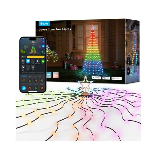 Govee H6840 Kúpafényfák | LED világítás | RGBIC, 1.82m, 2.4GHz Wi-Fi + Bluetooth 145658940