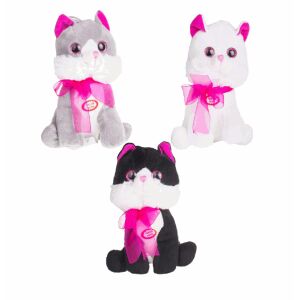 Maszkotka Cica hanggal ül masnival Kis 3625 DEEF mix darab ár