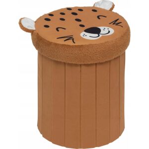 Összecsukható puff játék tárolóval SMILE, Ø 30 cm