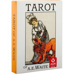 96 db Rider Waite tarot kártya készlet, AGM, Pocket Premium Edition, narancs