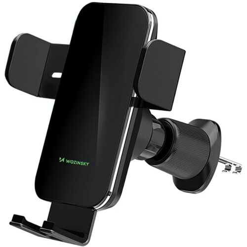 Autóráfogó Wozinsky WEDZ-3Y8S csipeszes indukciós 15W telefon töltővel a légrácsra - fekete 145659552