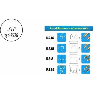 Dedra Műanyag bilincsek RS26 típus, 0,6 mm, nagy hullám, 100 db