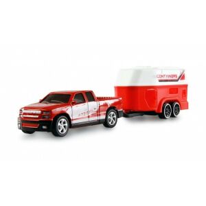 Amewi RC Pickup Die Cast lakóteleppel 1:64 RTR piros 6+ 145661035 - Távirányítós jármű