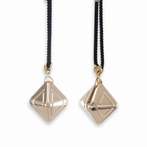 LOCKINK - Vibrierender Würfel 2.0, goldfarben 145661181 - Halsketten für Damen