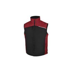 Pongee poliészter PVC bevonatú mellény FIDJI3, szín: fekete-piros, méret: 3XL / FIDJ3NR3X