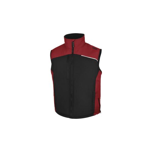 Pongee poliészter PVC bevonatú mellény FIDJI3, szín: fekete-piros, méret: 3XL / FIDJ3NR3X 145661732