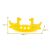 WOOPIE Bujak Wieloosobowy Dino Huśtawka Równoważna Żółta 145661976