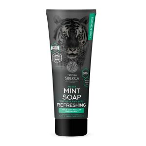 Haj/testszappan, Natura Siberica, Fekete menta, Férfi, 200 ml