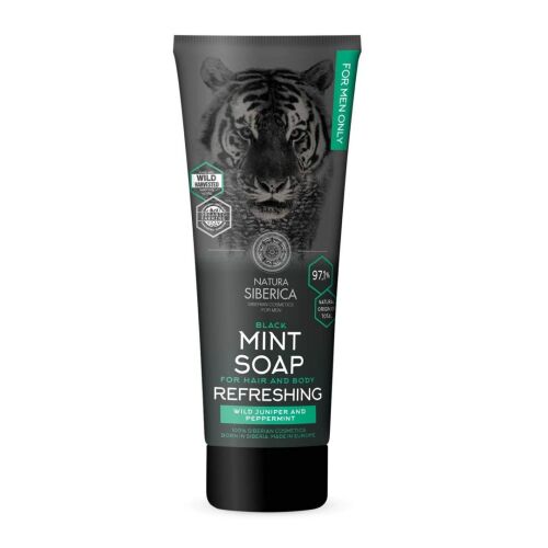 Haj/testszappan, Natura Siberica, Fekete menta, Férfi, 200 ml 145662089