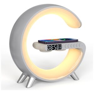 Többfunkciós G Lámpa MajesticLine ébresztőórával és bluetooth hangszóróval fehér 145662577 - Audio