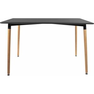 Mufart téglalap alakú TRE asztal konyha, étkező, nappali 120cm x 80cm - fekete