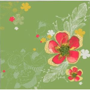 Creare clară Carnet Swarovski pătrat Flori (CL2902) 145663835 - Șervețele