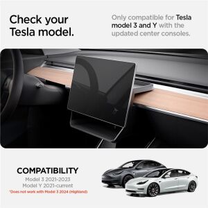 Spigen Tesla Képernyő Alatti Tároló Rendszerező, fekete - Tesla Model Y/3