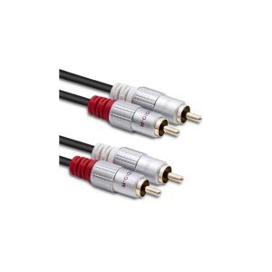 Qoltec Kábel 2x RCA férfi/2x RCA dugó | 1m | Fekete 145664436 - RCA kábel