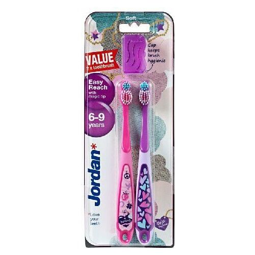 Jordan Fogkefe DUO Easy Reach gyerekeknek (6-9 év) lágy 1 csom-2db 145664752