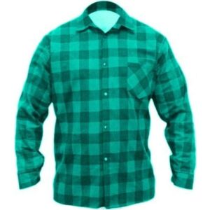Dedra koszula flanelowa zielona, rozmiar XXL, 100% bawełna (BH51F4-XXL) 145664807 - Dla mężczyzn