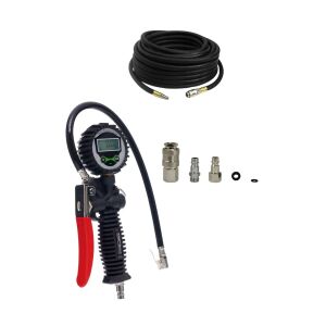 Pistol pentru umflat roti cu furtun 10m si cuple rapide, d1366+d1466+d2124 145665484 - Accesorii pentru scule pneumatice