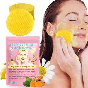 Kurkumás és kojinsavas arctisztító korongok, 40 darab – gyengéd hámlasztás, ragyogást fokozó és hidratáló hatású minden bőrtípusra