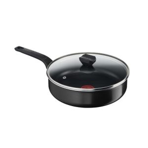 Tigaie saute cu capac Tefal Simply Clean, Thermo-Signal, invelis antiaderent din titan, 24 cm 145666276 - Tefal