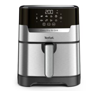 Friteuza cu aer cald Tefal Easy Fry&Grill 2in1 EY505D15, 1400W, 4.2L, temperatura ajustabila, 8 programe, functie grill cu gratar incorporat, tehnologie Extra Crisp, vas detasabil, argintiu & negru 145666277 - Tefal