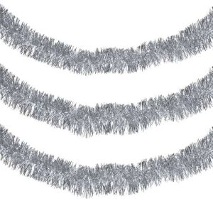 Vianočná trblietavá girlanda boa v striebornej farbe 2 metre 10 cm 145666849 - Vianoce