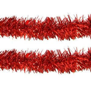 Vianočná ohnivo červená girlanda boa v červenej farbe 2 metre 10 cm 145666883 - Vianoce