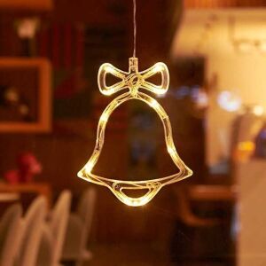 Vianočná ozdoba na okno a stromček Aigostar s zvončekom, 10 LED, na batérie, teplá biela 20 cm 145667097 - Vianoce