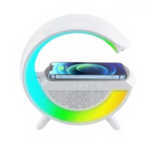 Difuzor LED cu incarcare wireless, multicolor, Radio FM