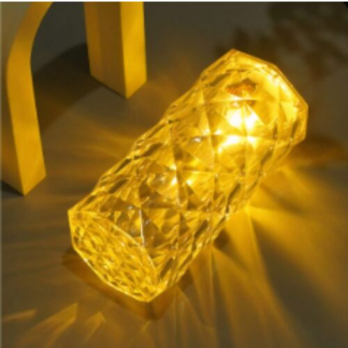 Lampa LED aspect cristal, lumina difuza, cu telecomanda si senzor de control 145668037