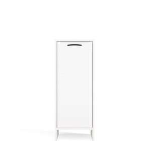 Cabinet de baie NINA 1D WHITE 1 ușă raft 3 rafturi pentru baie 145668861 - Capace de toaleta/WC, Cabină de duș, Robinet, Ușă de duș, Dulap de baie, Coșuri de rufe și Set de duș