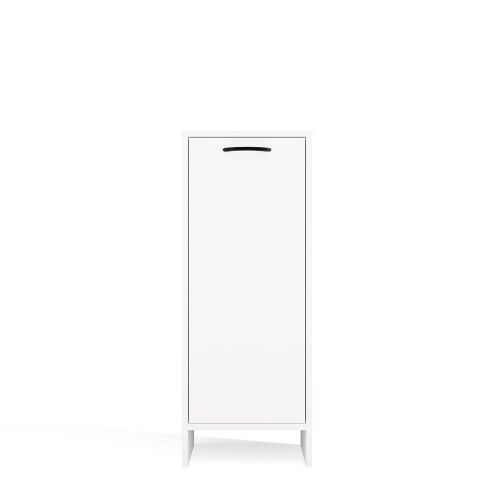 Szafka Łazienkowa NINA 1D BIAŁA 1 Drzwi Regał Słupek 3 Półki Do Łazienki 145668861