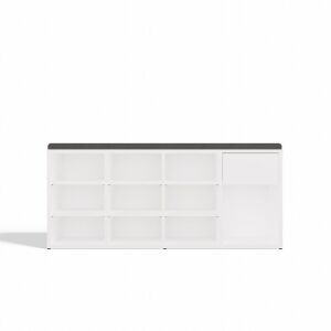 Schuhschrank Open TALLIN ANTHRACITE OAK ARTISAN für die Diele 145668904 - Schuhregale