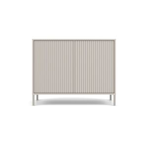 Комод KAMARO 2D SLIM KASZMIR рейки Флутиран фронт 145668998 - Мебели