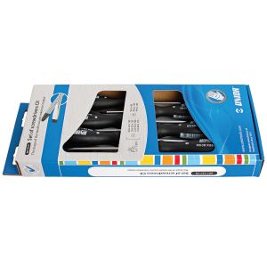 607CS7CR Kombi-Schraubendreher-Satz, Kombi-Schraubendreher-Satz, Polypropylen-Griff, verchromt / 7-teilig - 617026 145677516 - Schraubenzieher