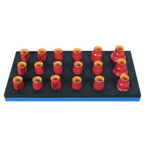 964VDE5 Set de capete chei tubulare izolate la 1000 V in modul SOS, DIM 8 - 32 / 18 piese - 621790 145677559 - Seturi scule