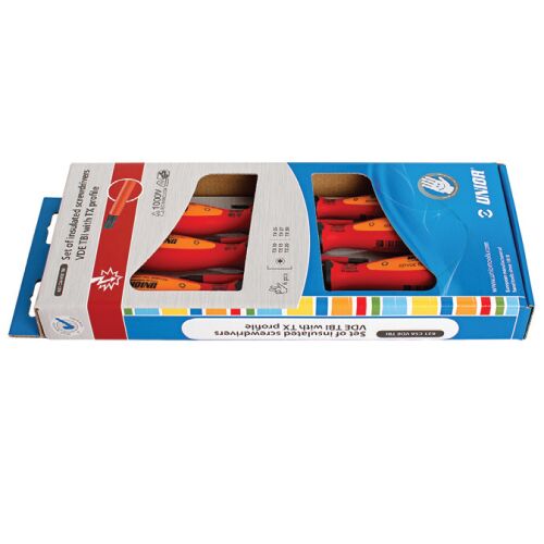 621CS6VDETBI Комплект изолирани отвертки TORX профил, DIM TX 10 - TX 30 / 6 броя - 617049 145677589