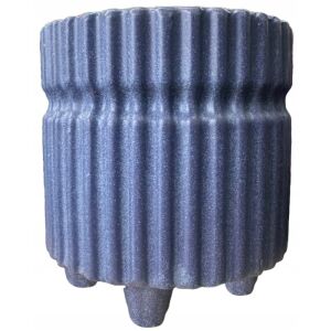 Dekoratív műanyag virágtartó lábakon 15,5x14,5 cm