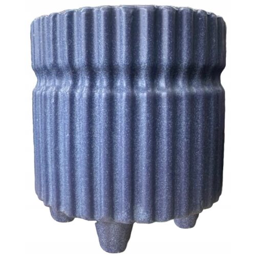 Dekoratív műanyag virágtartó lábakon 15,5x14,5 cm 145678687