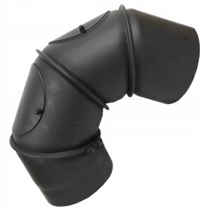 Állítható acél könyök, 4 szegmens, 120 mm 145679013 - Kandalló & Kályha