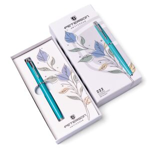 PTN 222-GB-8525 türkiz-ezüst golyóstoll dobozban 145679142 - Toll