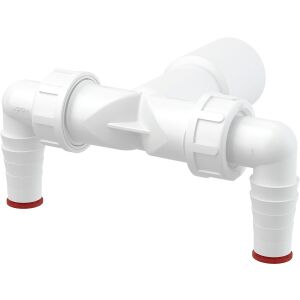 Dupla könyök DN40 / 32 / 17-23 visszacsapó szeleppel, csatlakozás a mosógéphez és szárítógéphez 145679294 - Háztartási nagygép kiegészítő