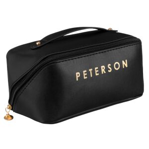 Nagy, utazó kozmetikai táska nőknek öko bőrből - Peterson