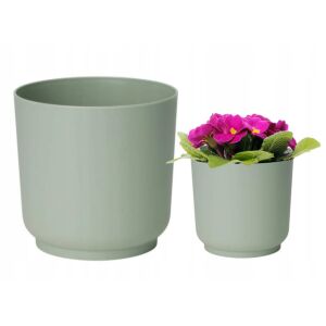 Zöld matt virágcserép ECO RECYCLED Satina 15x14.9cm 145680188 - Kaspó